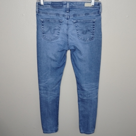 AG ADRIANO GOLDSCHMIED Women's 26x28 Jeans Legging Ankle Skinny USA DISTRESSED - Picture 1 of 10